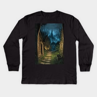DND Scene - Gothic Horror Village Kids Long Sleeve T-Shirt